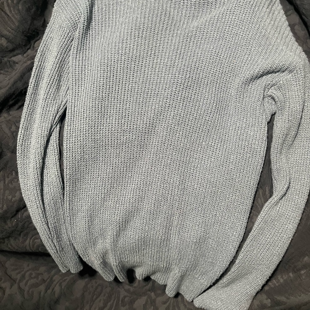 Market & Spruce Light Gray Crew Neck Sweater